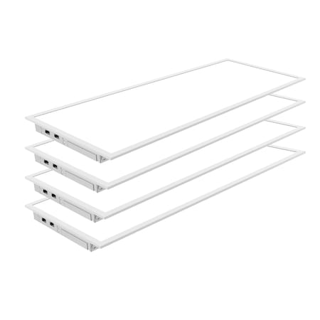 Nuwatt 1x4 FT LED Flat Panel for Drop Ceiling 40W/30W/20W Wattage Selectable 3CCT 3500K/4000K/5000K (4 PK) NW-BL-1X4-20.30.40W-3CCT-4P